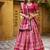 pink printed art_silk lehenga choli with dupatta