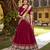 pink printed chanderi lehenga choli with dupatta