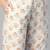 Women cotton off white floral print straight kurta, trouser with dupatta set