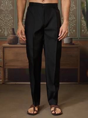 BLACK SILK PREMIUM THREAD & SEQUINS EMBROIDERED WORK WEDDING FESTIVAL PARTY WEAR STRAIGHT KURTA WITH JACKE AND PANT 9