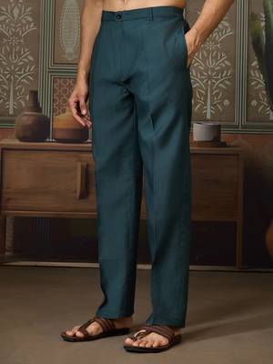 GREEN SILK PREMIUM THREAD & SEQUINS EMBROIDERED WORK WEDDING FESTIVAL PARTY WEAR STRAIGHT KURTA WITH JACKE AND PANT 10