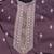 Dusty purple silk premium thread & sequins embroidered work festival party wear straight kurta with jacke and pant