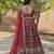 Red Jacquard Lehenga Choli With Dupatta Customizable Sizes 2XL to 8XL