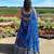 Blue Georgette Lehenga Choli Set Customizable Sizes 2XL to 8XL