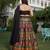 Black Banarasi Silk Lehenga Choli Customizable Sizes 2XL to 8XL