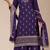 Blue embroidered georgette pakistani salwar suit