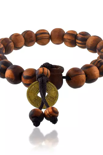 Wooden tiger eye stretch bracelet men women