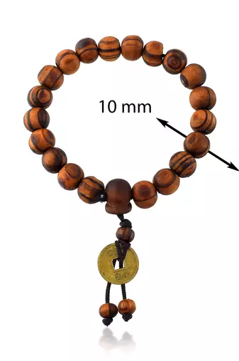 Wooden tiger eye stretch bracelet men women