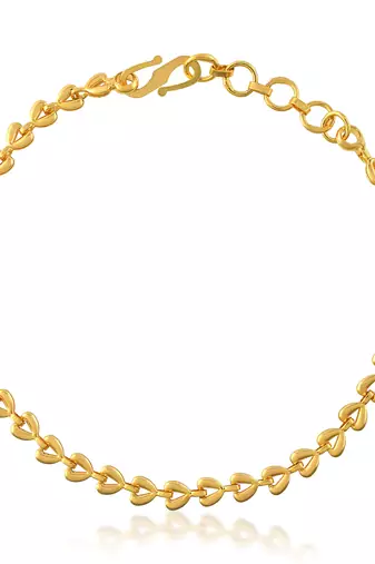 Brass micron 1 gram gold women bracelet