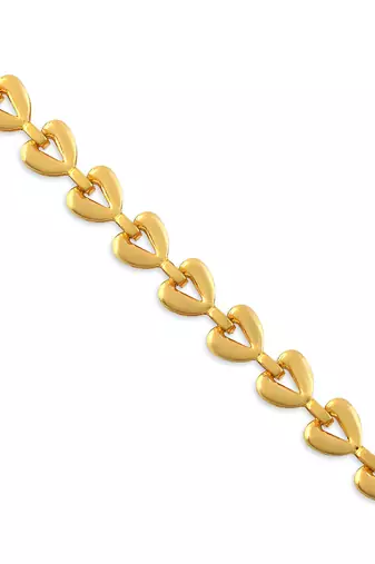 Brass micron 1 gram gold women bracelet