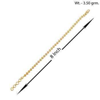 Brass micron 1 gram gold women bracelet 3
