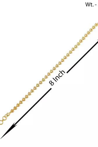Brass micron 1 gram gold women bracelet