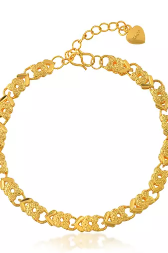 Brass micron 1 gram gold women bracelet