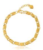 Brass micron 1 gram gold women bracelet