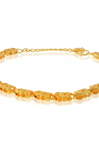 Brass micron 1 gram gold women bracelet