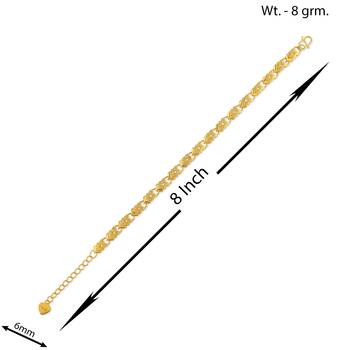 Brass micron 1 gram gold women bracelet 3