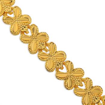 Brass 1 gram gold plated heartshape bracelet 2