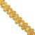 Brass 1 gram gold plated heartshape bracelet