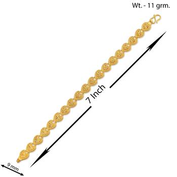 Brass micron gold plated heartshape bracelet 3