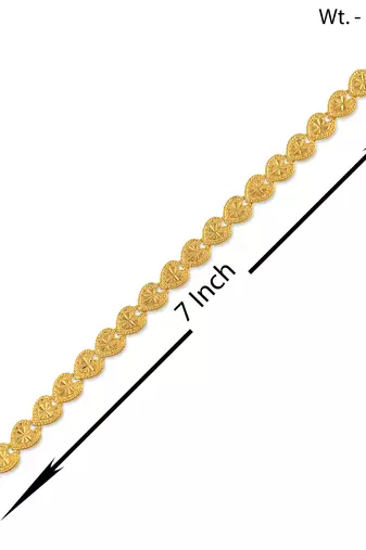 Brass micron gold plated heartshape bracelet