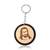 English teak wooden jesus christ keychain