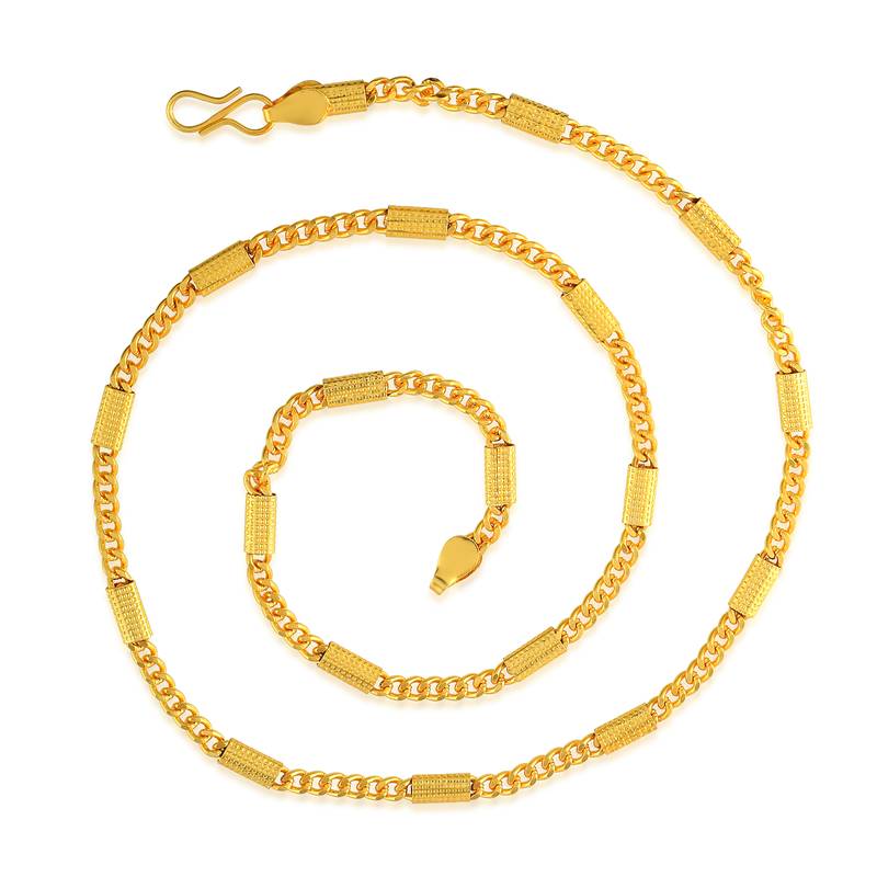 Brass micron gold plated chain for men women