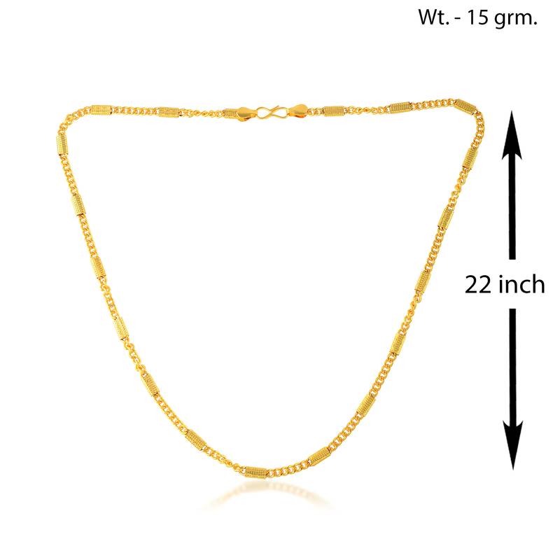 Brass micron gold plated chain for men women