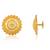 Brass micron gold handmade women stud traditional earring