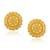 Brass micron gold handmade women stud traditional earring