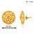 Brass micron gold handmade women stud traditional earring