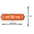 Wooden orange coloured jai shri ram door pattika sticker plate