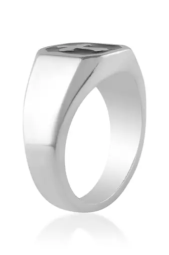 Stainless steel thick heavy crucifix cross ring christian jewellery