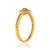 Brass micron gold moissanite women finger ring