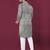 Grey chikankari work viscose rayon straight kurta