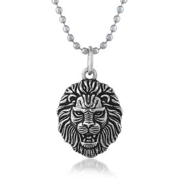 Antique silverplated narsimha pendant 1