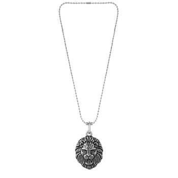 Antique silverplated narsimha pendant 2