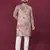 Pink chikankari work viscose rayon straight kurta