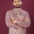 Pink chikankari work viscose rayon straight kurta