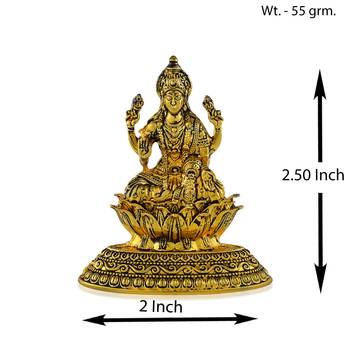 Antique brass goddess lakshmi idol figurine showpiece 3