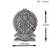Antique silver brass cz murugan idol figurine show piece