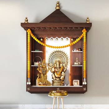 Brass antique gold cz kartikeya murugan idol stand figurine 4