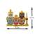 Brass gold meenakari lord jagannath trinity idol murti puja home car décor