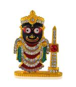 Brass gold meenakari lord jagnnath idol figurine
