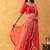 Red Bandhani Print Lehenga Set with choli and Embellished Dupatta