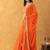 Orange Bandhani Lehenga Set with choli and Embellished Dupatta