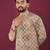 Cream chikankari work viscose rayon straight kurta