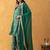 green bandhani suit set with dupatta