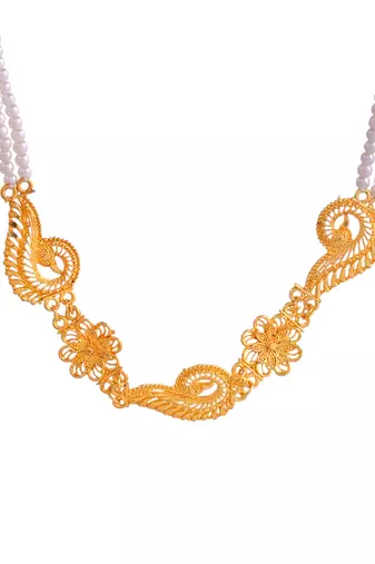 Premium gold plated matha patti for women | handmade head jewellery