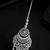 Silver-plated american diamond bridal maang tikka | traditional wedding tikka for women