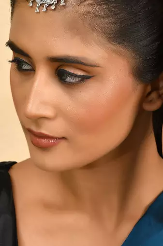 Silver-plated ad maang tikka for women | bridal & festive jewellery